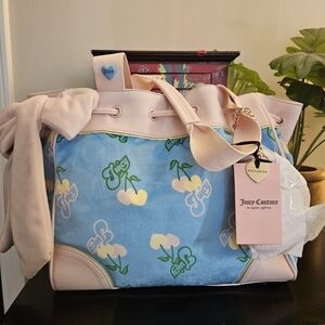 Juicy Couture Blue and Pink Women's Bag